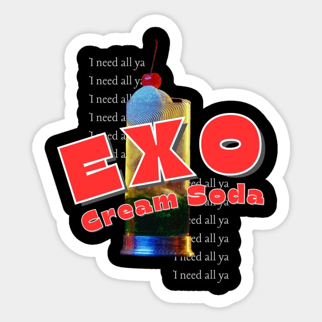 EXO Cream Soda! Sticker by wennstore